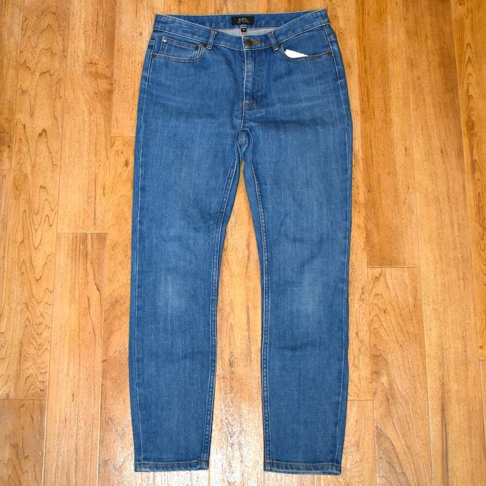 A.P.C Medium Wash 5 Pocket‎ Mid Rise Denim Jeans Sz 26
